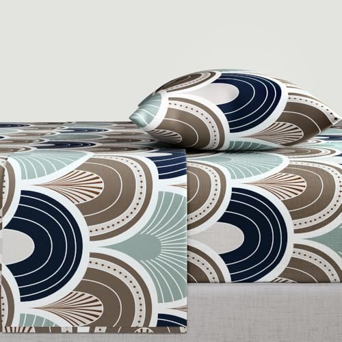 Image of Wakefit 100% Cotton 200 TC Flat Bedsheet with 1 Pillow Cover | Single Size (90x60 inches) | Ursela