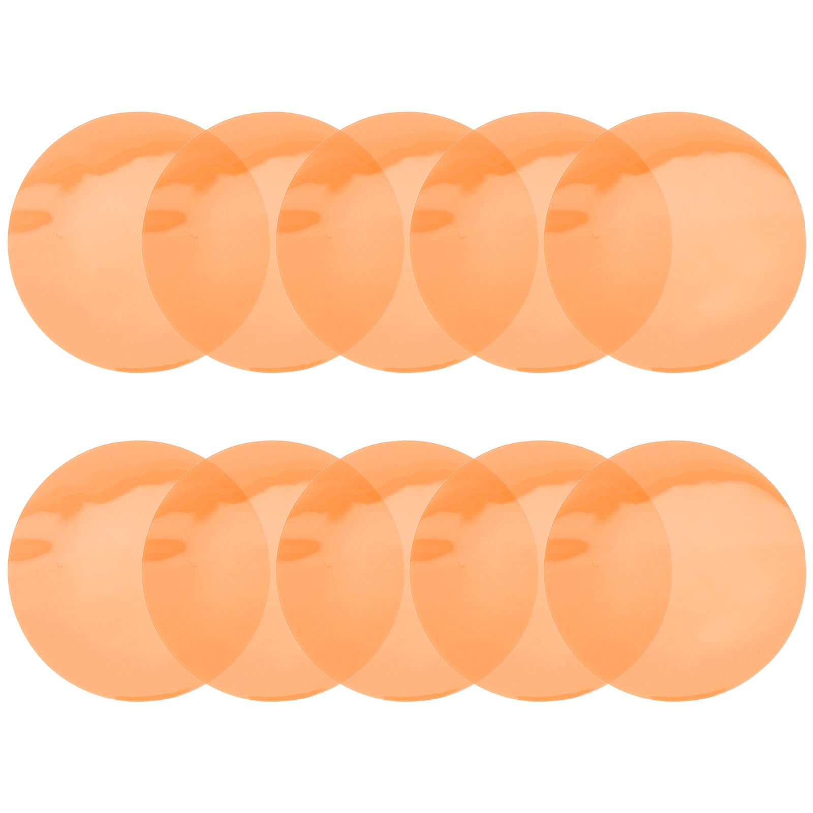 Filtros de luz de alta resistencia láminas gel autoadhesivas naranja 10 unidades