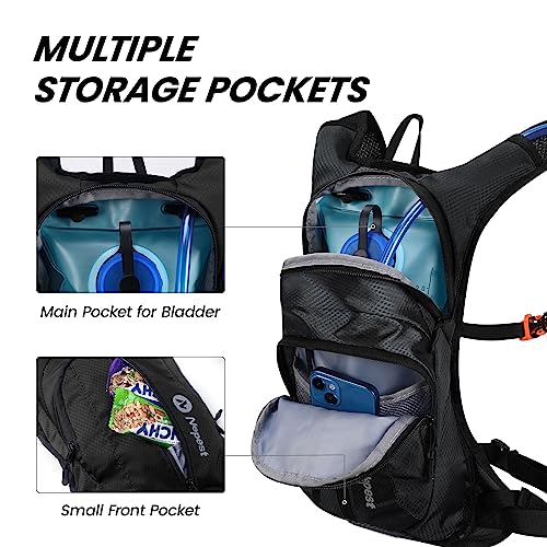 Hydration-Pack-Backpack-for-Women-Men-Lightweight-Water-Backpack-with-2L-Water-Bladder-for-Hiking-Cycling-Running-Biking