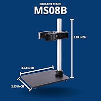 Vista 2 de Dino-Lite MS08B - Soporte de mesa portátil compacto, ajustable, 3.9" x 2.9" x 5.7