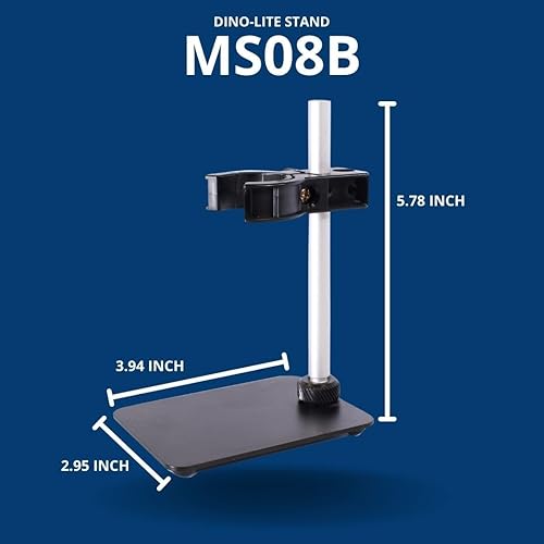 Miniatura 2 de Dino-Lite MS08B - Soporte de mesa portátil compacto, ajustable, 3.9" x 2.9" x 5.7"