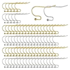 160pcs 18k Gold Plated & Stainless Steel Earring Hooks