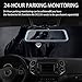CHICOM 9.66 inch Mirror Dash Cam Touch Full Screen ; 1080P 170° Full HD Front Camera;1080P 140°Wide Angle Full HD Rear View Camera；Time-Lapse Photography (350 Degree Rotation Camera)