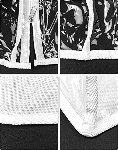Housse pour porte-chignon 20 niveaux transparente et imperméable QWORK - 6
