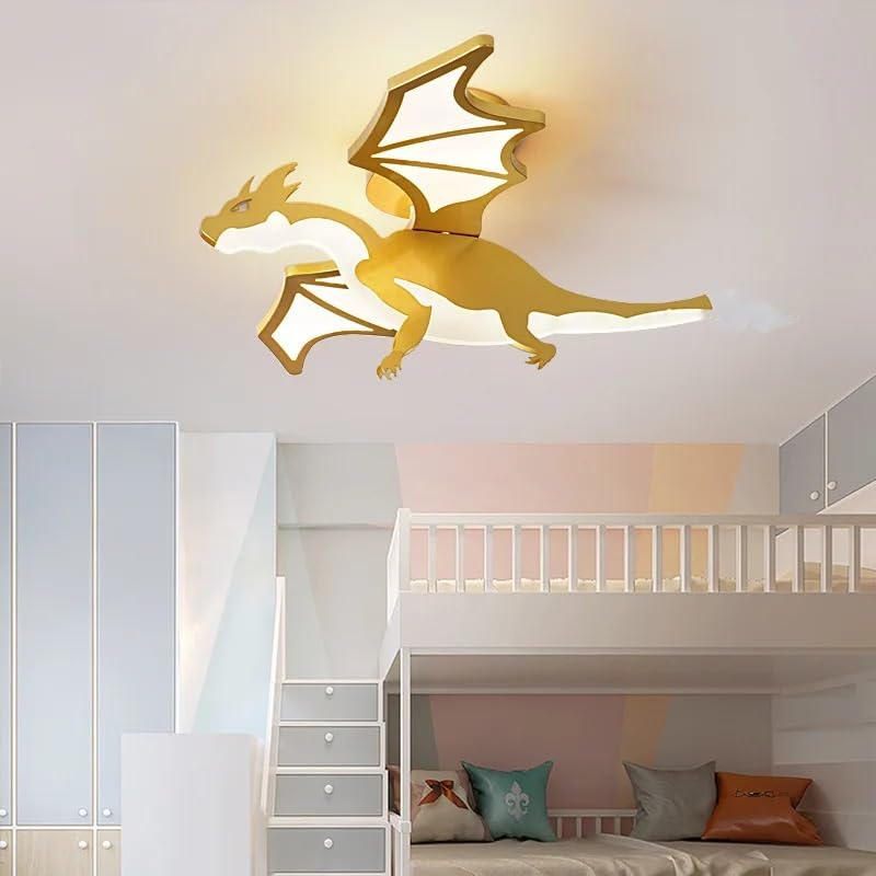 Plafonnier dragon mouche nordique blanc froid pour chambre de bébé