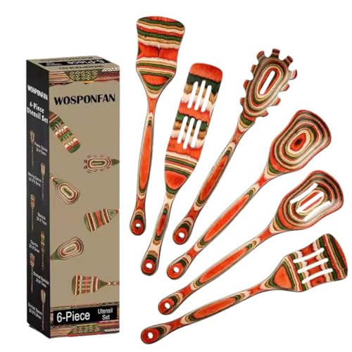 Silicone Kitchen Utensils Set, 25Pcs Nonstick Cooking Utensil Set with Wooden Handle, Heat Resistant Spatula Set for Cooking, BPA Free Silicone Kitchen Gadgets Tools with Spoons,Turners(White)