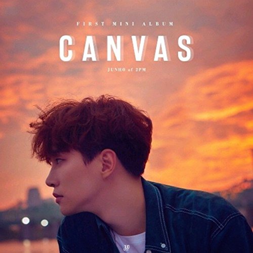 Vista 2 de 2PM JUNHO CANVAS 1st Mini Album CD+60p Photobook+2p Card+Tracking Number K-POP SEALED