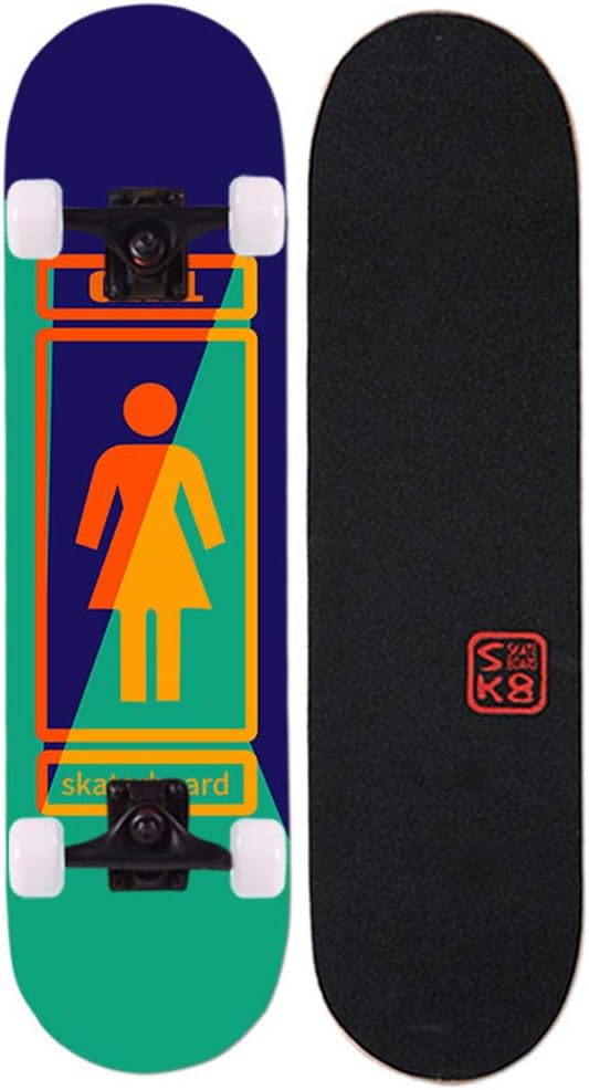 31x8インチデッキダブルツイストスケートボードコンプリートスケートボードベアボード 凹型フットソケットアクションファンシースケートボードボード表面 初心者がスキルギフトを練習するためのバランス初心者向け 価格 交渉 送料無料 若い 子供 初心者
