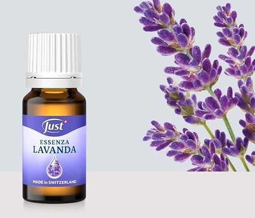 Just Essenza Lavanda, Olio Essenziale Puro, Made in Switzerland, 10 ml
