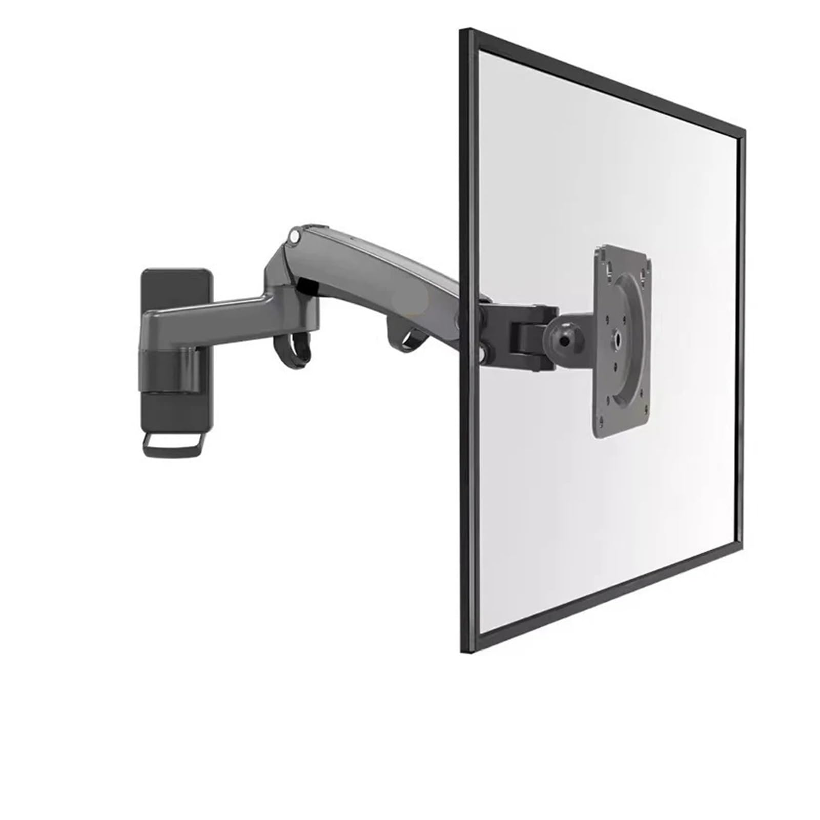 F150 3-12kg Alluminio Molla a Gas Monitor Tv Staffa Da Parete Full Motion 2 Braccio LCD 61"-35" Supporto Monitor Monitor Led Stand (Opaco con Adattatore)