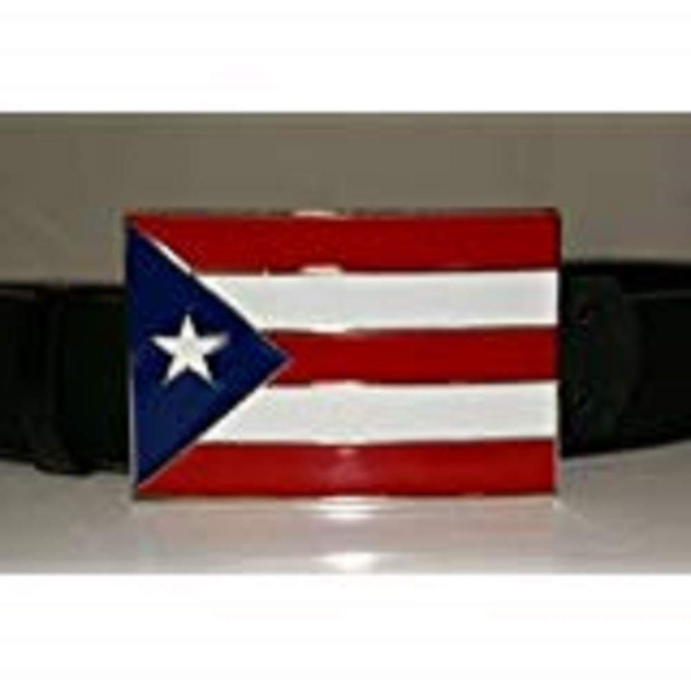 K's Novelties Puerto Rico Flag Belt Buckle