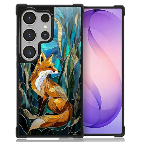 Coque Samsung S26 Ultra CARLOCA motif renard bleu en PC rigide antichoc