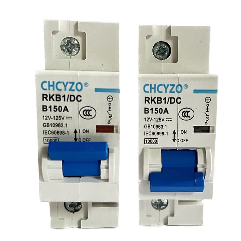 Interruttore Magnetotermico Interruttore Automatico DC MCB 1P/2P 12V 24V 36V 48V 60V 72V 96V 120V Mini Isolato100A 125A 150A 200A 250A Interruttore Differenziale(2P,200A)