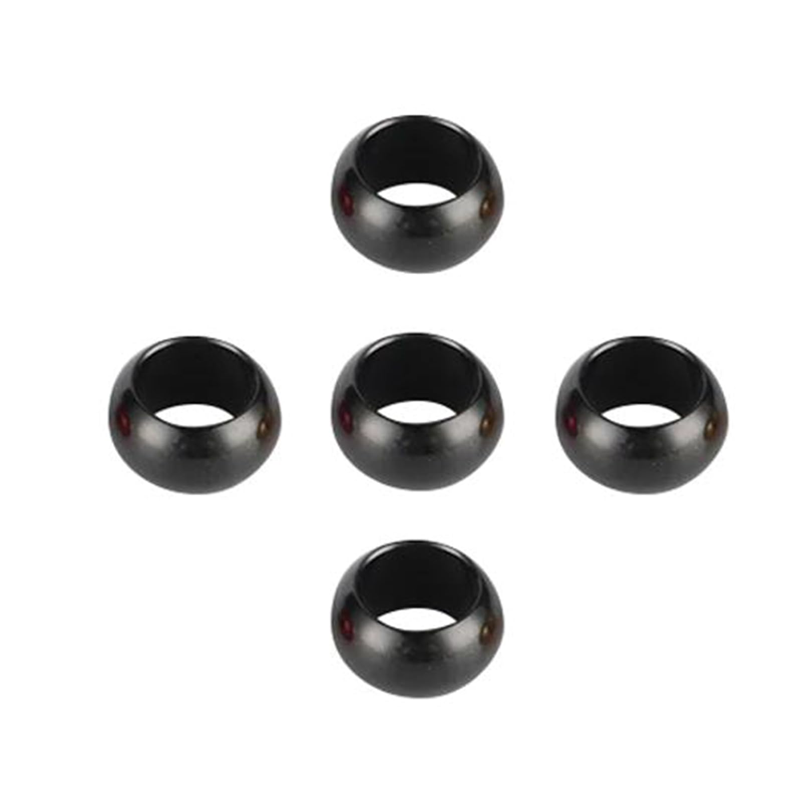 Anelli per zampe di piccioni, 20 anelli in alluminio for zampe di uccelli multicolori 8mm/10mm for l'identificazione di piccioni e pappagalli(Black,Inner Diameter 10mm)