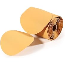 SPEEDWOX 100 Pcs 120 Grit Sandpaper Roll 5 inch Round Sanding Discs Adhesive Back PSA Sticky Back No Hole Stick and Sand Sandpaper for Wood, Auto Body Repair, Marine, Paint, Metal and Plastics