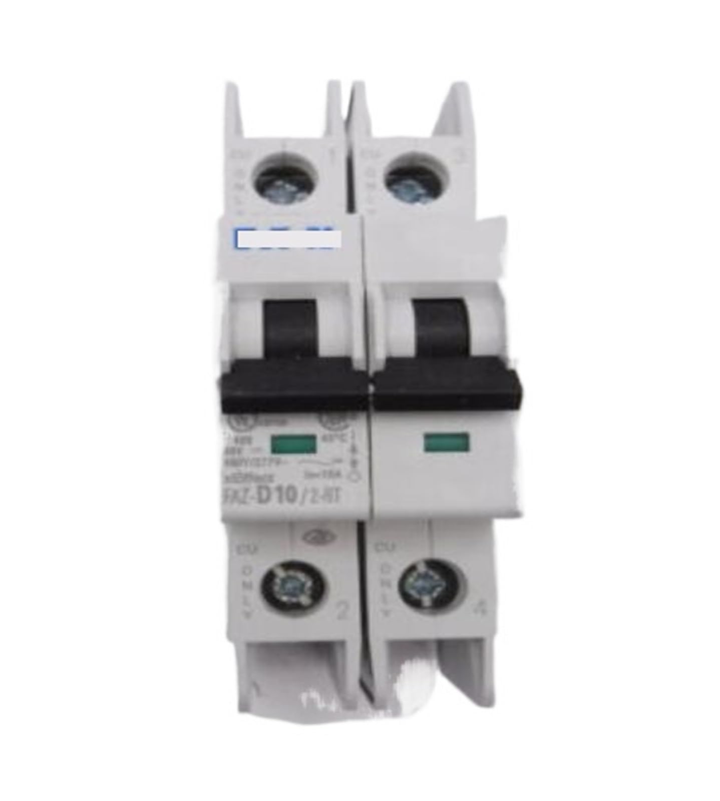 CHUNYE Miniature Circuit Breaker (MCB) FAZ-D10/2-RT Miniature Circuit Breaker (MCB), 10 A, 2p, Characteristic: D 102227