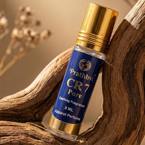 Image of CR7 Pure Attar Roll-On Perfume Oil 8 ml | Alcohol Free | Long Lasting Rich Fragrance | Men & Women | Pocket Size Travel Friendly Roll On | Daily Wear
