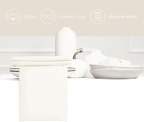 Miniatura 3 de PurpleEssences Juego de 12 servilletas de tela 100% algodón de 18 x 18 pulgadas, suaves, duraderas, lavables, ideales para fiestas de granja,