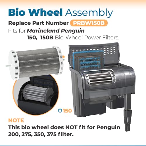 Image of ANTOBLE PRBW150B 150B Bio Wheel Assembly Fish Tank Aquarium Filter Compatible with Marineland Penguin 150 Bio-Wheel Power Filters