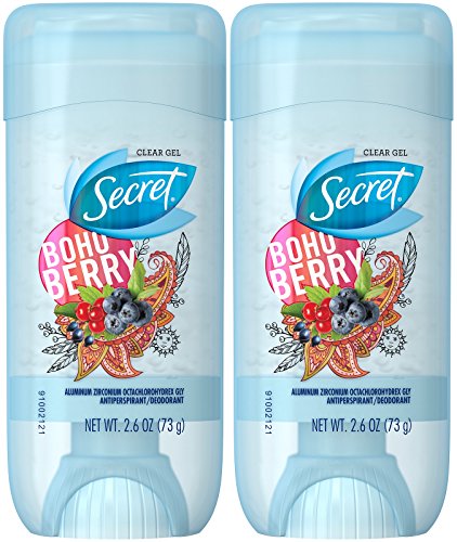 Secret Scent Expressions Boho Berry Clear Gel Antiperspirant Deodorant, 2.7 Ounce (Pack of 2)