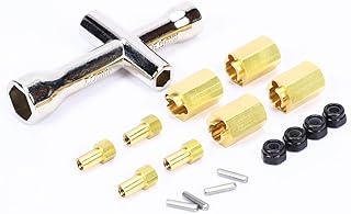 RCAWD for TRAXXAS TRX4M Upgrades,for Defender & for Bronco Widen Brass Wheel Hubs Hex Adaptors H7*10mm, 1/18 Parts #9750X, 9750#97054-1#97074-1