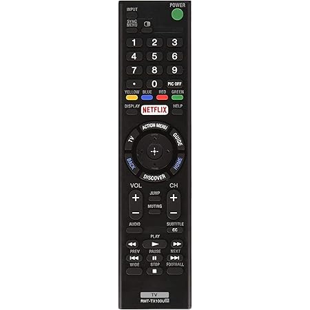 Amazon Com Enzodirect Newest Universal Sony Tv Remote Control Rmt Tx100u For All Sony Tv And Bravia Tv Replacement Remote Control For All Sony Lcd Led And Bravia Tvs With Netflix Button Electronics