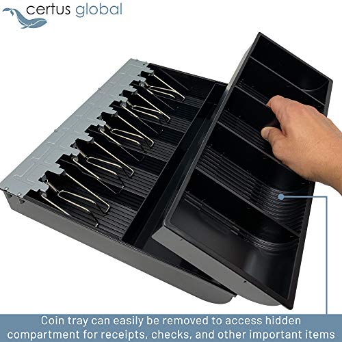 Certus Global Cash Drawer Insert Tray 5 Bills/5 Coins -367Mm X 326Mm X 60Mm #TOP2