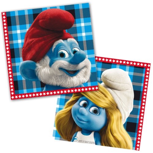 Preisvergleich Produktbild Folat - 23402 Schlümpfe Servietten