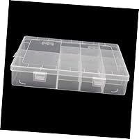 Vista 7 de COHEALI Contenedor de medicina de viaje Contenedor transparente Contenedores de plástico transparente Contenedor de almacenamiento de cuentas Caja