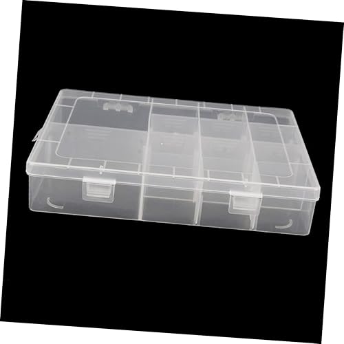 Miniatura 7 de COHEALI Contenedor de medicina de viaje Contenedor transparente Contenedores de plástico transparente Contenedor de almacenamiento de cuentas Caja