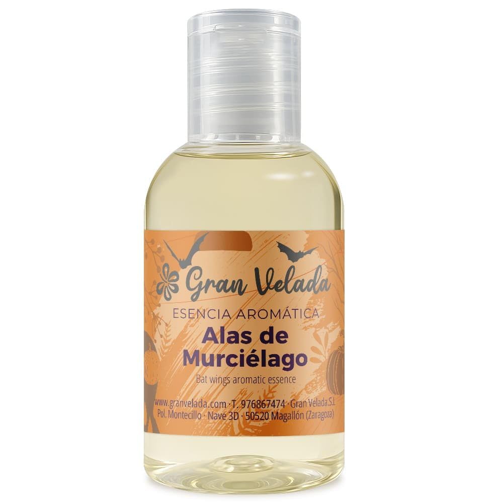 Gran Velada - Duftöl Fledermausflügel 1000 ml | Aromatisches Parfümöl für Halloween, Mysteriöse Duftöl mit Bergamotte, Weihrauch und Zedernholz, Ideal für Kerzen, Seifen und Diffuser