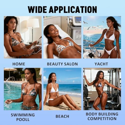 Image of Portable Cordless Spray Tan Machine with Wireless /USB Charging | Ultra-fine Mist, 2 Shape Nozzle, 3-Level Spray Mode, Rechargeable Spray Tan Gun for Home, Beach, Travel, Salon, Spa (Beige)