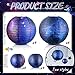 Hortsun 20 Pieces Galaxy Print Paper Lanterns Chinese Japanese Lanterns Space Themed Hanging Paper decoration Ceiling Decor Galaxy Themed Party Supplies for Home Birthday Party, 12 Inch and 6 Inch