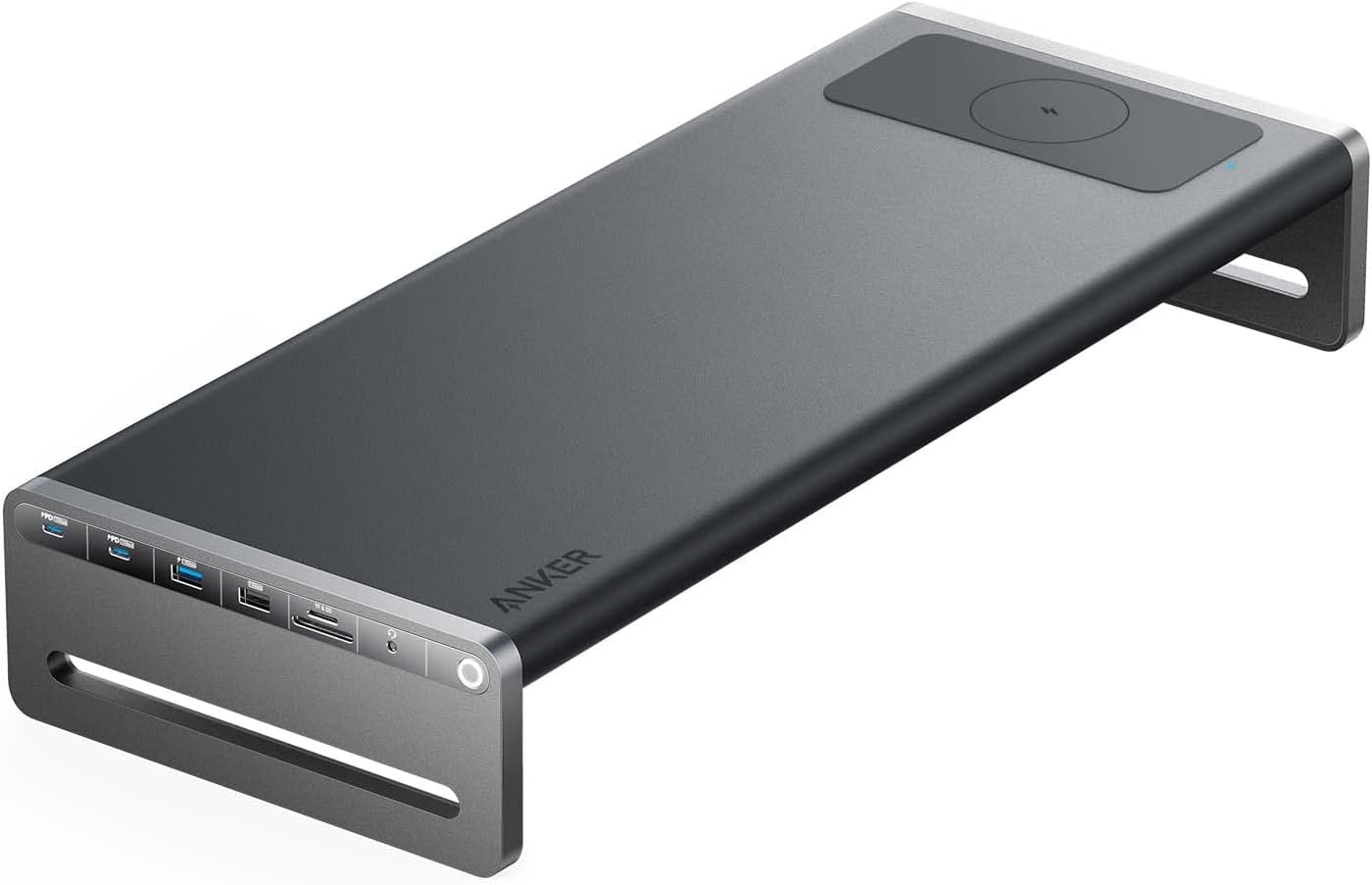 Anker 675 USB-C Docking Station, 12-in-1 Monitor Stand, Wireless Charging