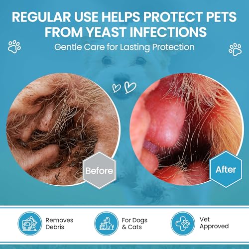 Image of Replenish Otic Ear Cleaning Solution for Dogs - Antiseptic Ear Cleaner for Dogs & Cats - Advanced Ear Flush for Yeast Treatment and Odor Control - 8 oz