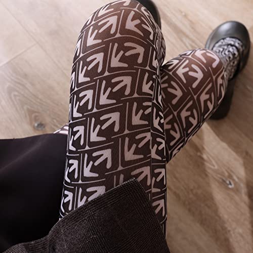 Image of Sahabowi Women Tights, Opaque High Waist Pantyhose, Vintage Control Top Stockings