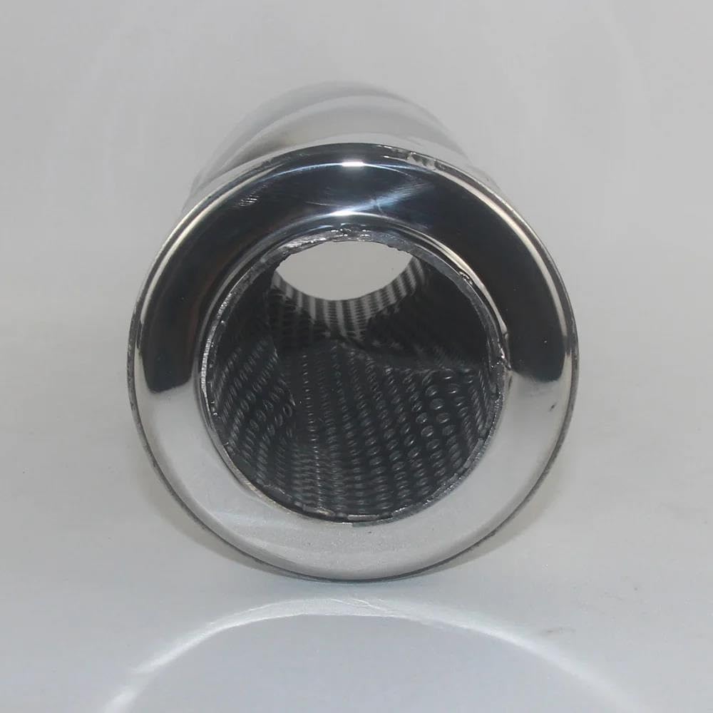 Escape Tubo De Silenciador Tubo De Escape Universal Modificado Acero Inoxidable Con Silenciador En Espiral Para Coche El Tambor Tail Pipe TuberíA De Escape(63mm)