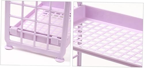 Miniatura 7 de Estante de almacenamiento de plástico para cocina, baño, sala de estar, organizador versátil para acabado de estantes