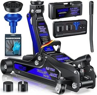 Sponsored You’re seeing this ad based on the product’s relevance to your search query.Learn more about this advertisement MASKO Hydraulic Trolley Jack 2.5T Flat Lifting Height 85-417 mm Including Case + 3x Rubber Pad + Gloves Car Trolley Jack Hydraulic 360° Wheels Lifter Axle Stand