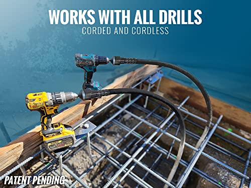 Temco Cordless Concrete Vibrating Tool, Drill-Powered Concrete Vibrator #TOP2