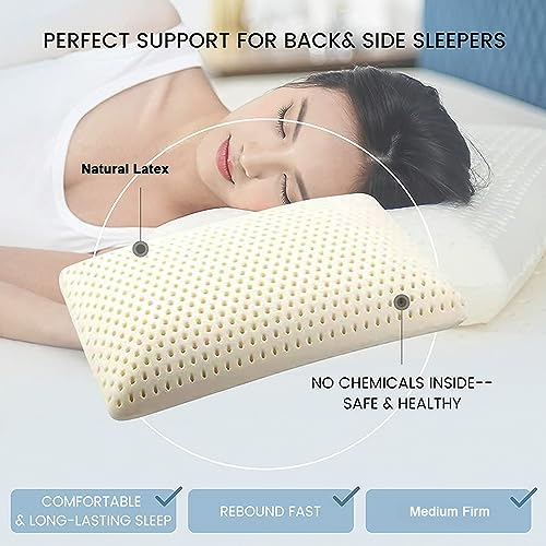 Almohada Látex Natural Queen Firme Mediana miniatura 2