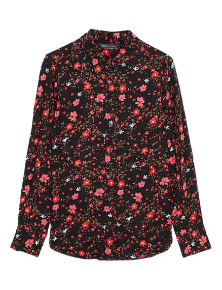 Robe Portefeuille Marks & Spencer – Femme Taille 6 – Rose Floral – Manches Courtes – Neuve Sans étiquettes