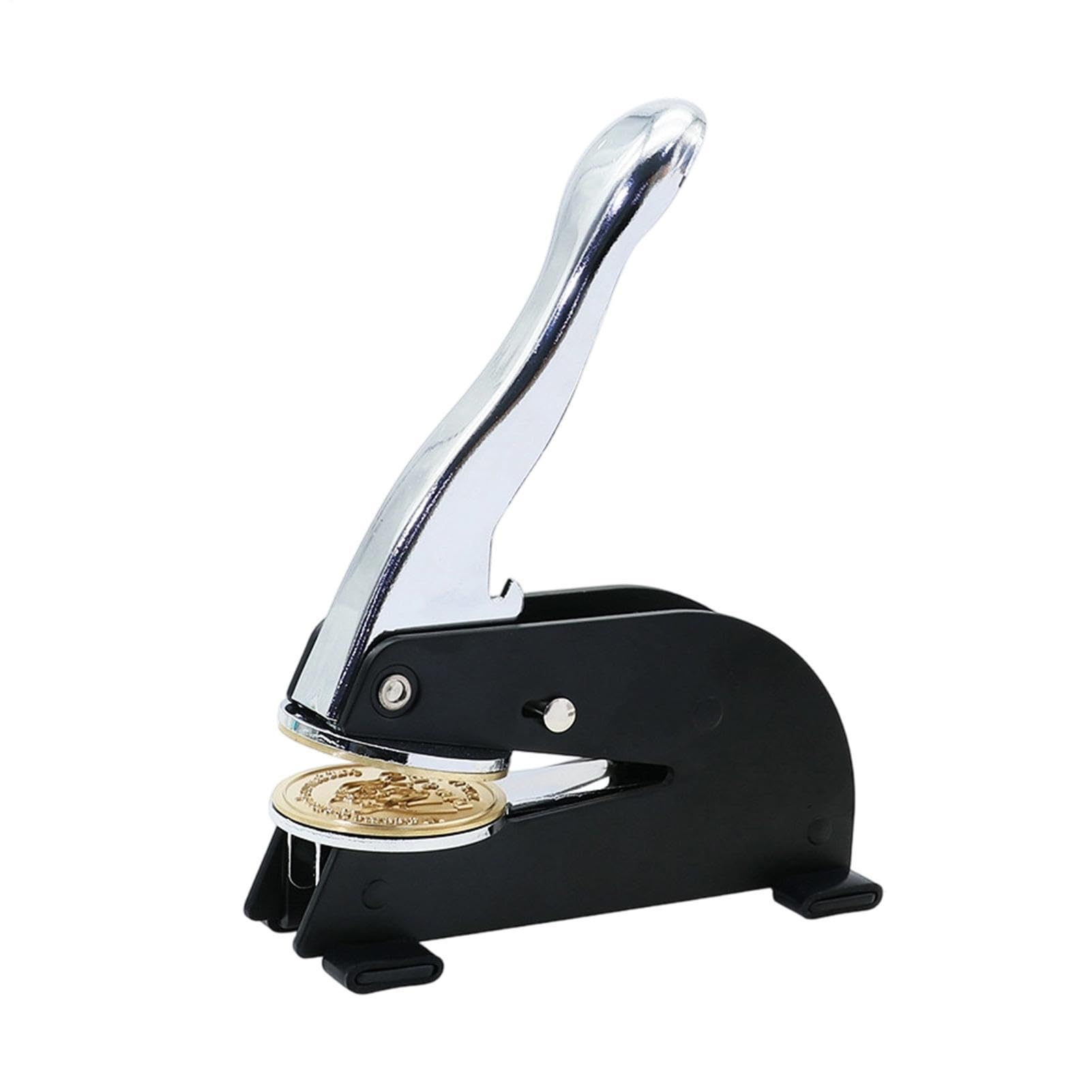 Stempel Embosser Prasa ręczna stempel z wyrazistym wzorem do rękodzieła | Embosser papierowy do użytku notarialnego, szkolnego, rękodzieła, na koperty, w biznesie, biurze, na wesele, w