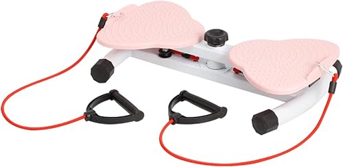 EMNDR Waist Twister Disc with Loop Resistance Bands & Foot Massage Surface | Rotating Balance Board for Core Training, Weight Loss, and Aerobic Home Exercise | Foot Massage Rotating Machine