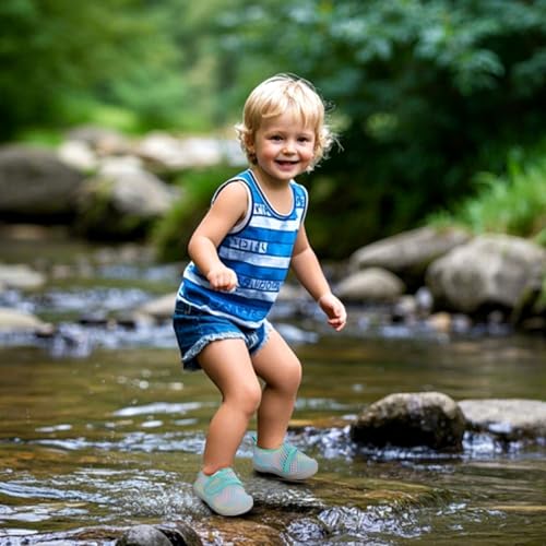 ihuan Baby Toddler Water Shoes Sandals Infant Boys Girls Kids Swim Beach Pool Wide Toe Barefoot Quick Dry Non-Slip Breathable for Summer Surf River3