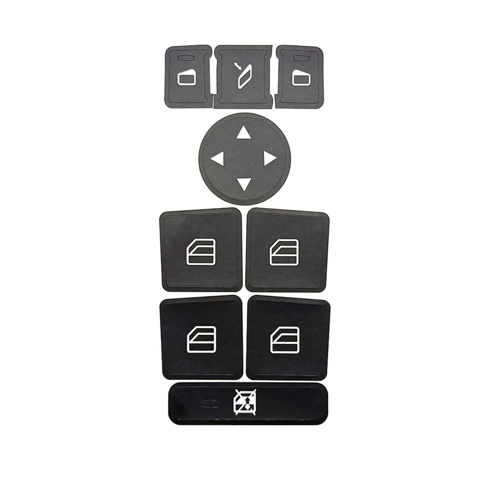 Interior Button Stickers Compatible with Benz for CLA X156 GLA C117
