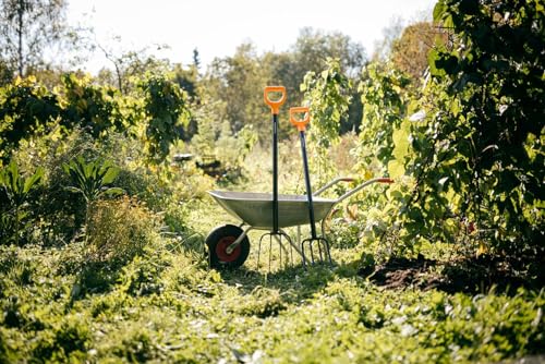 Fiskars 1070673 Spade Fork for Hard, Stony Soils, with 4 Prongs, Length 120 cm, Steel Prongs/Plastic Handle, Black/Orange, Solid, Black/Orange - Image 6