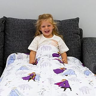 Disney Official Frozen 2 Weighted Blanket | Heavy Blanket for Sleep & Sensory Calming Blanket | 100% Super Soft Cotton Material, 2kg