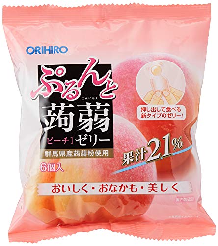 Orihiro Purun To Konnyaku Jelly  Peach 120 g