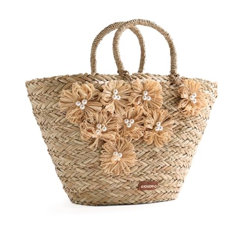 Sac de plage grand format Gioseppo Roseau couleur naturelle